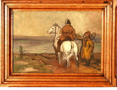 Cavalier demandant son chemin en Bessarabie 1900