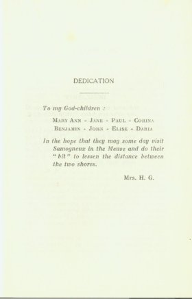 Ddicace de Mrs H. Gray